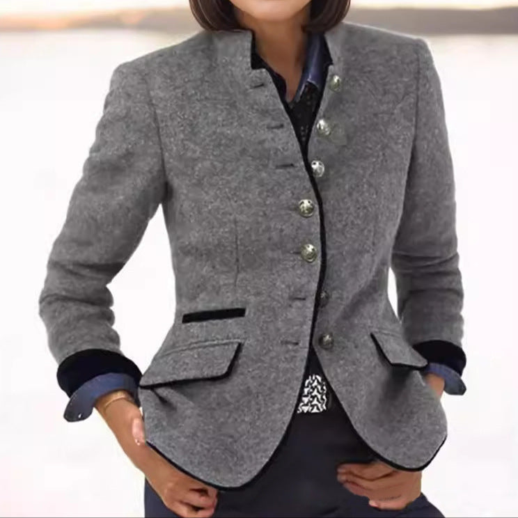 Blazer aus Wollmix in Braun - Ansicht 2