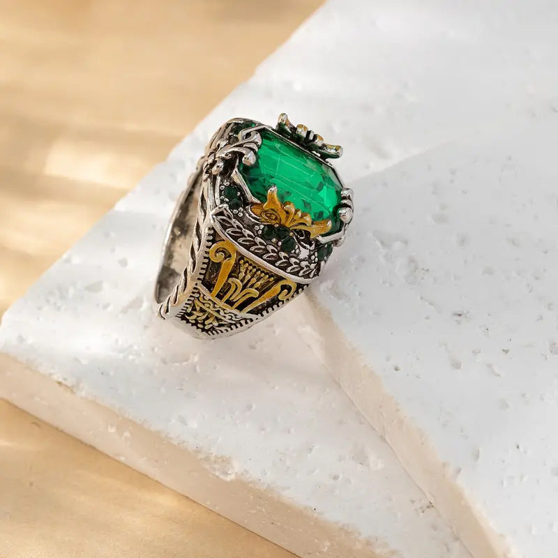 Klara Emerin Ring | Mehrfarbgold