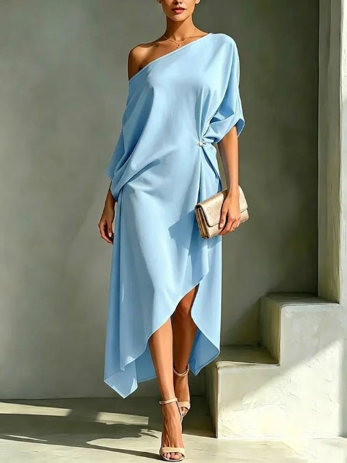 Maxikleid mit asymmetrischem Schnitt - Ansicht 2