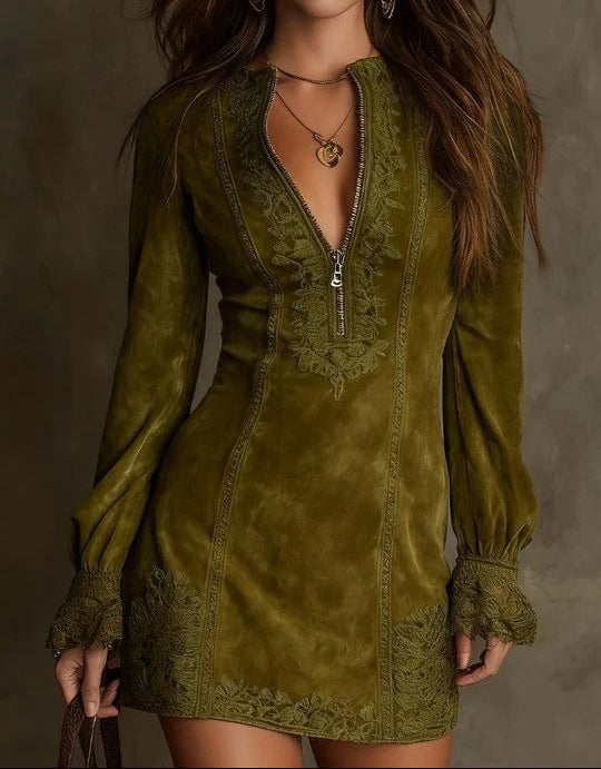 Minikleid mit Spitzendetails - Ansicht 6