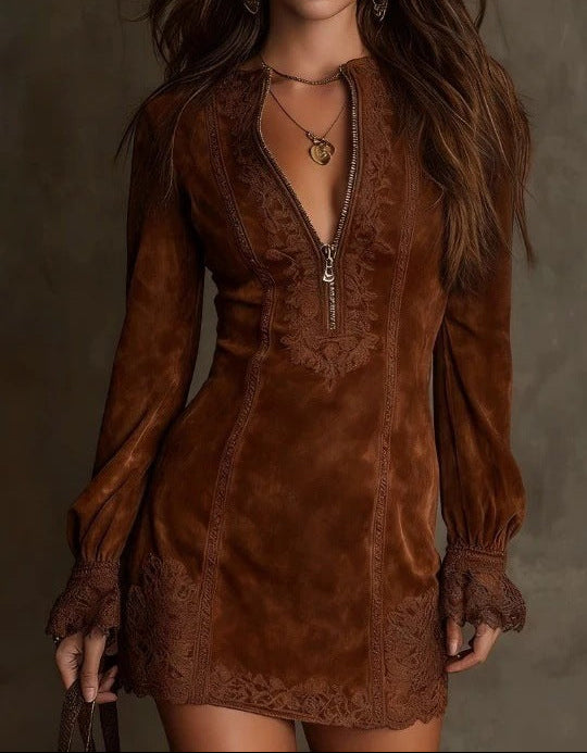 Minikleid mit Spitzendetails - Ansicht 5