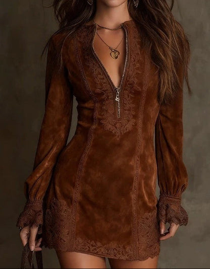Minikleid mit Spitzendetails - Ansicht 5