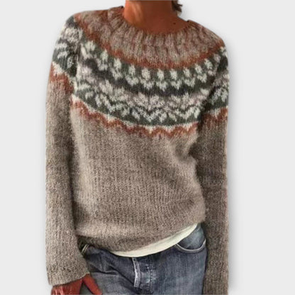 Strickpullover in Gelb und Blau - Ansicht 3