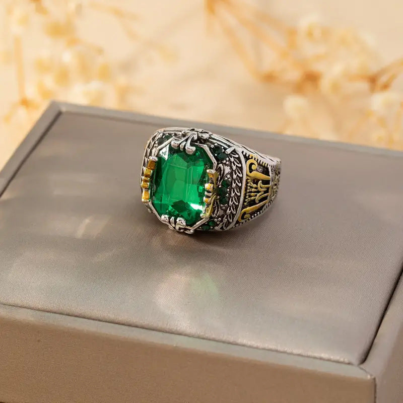 Klara Emerin Ring | Mehrfarbgold