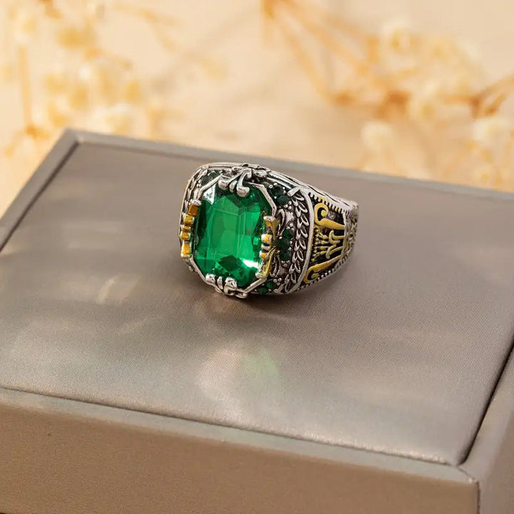 Klara Emerin Ring | Mehrfarbgold