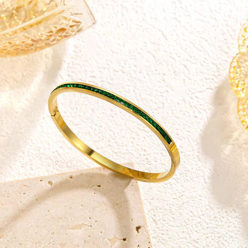 Grüne Goldene Armband
