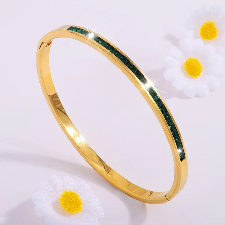 Grüne Goldene Armband