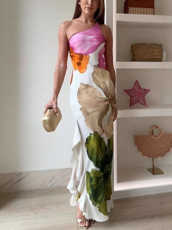 Maxikleid mit Blumenmuster in Multi - Ansicht 2