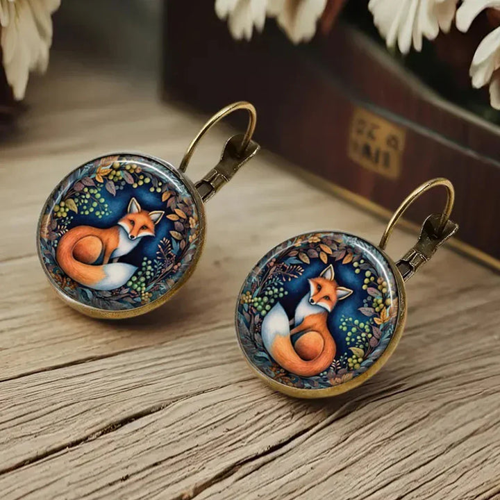 Verspielte Tier Glasglocken Ohrringe