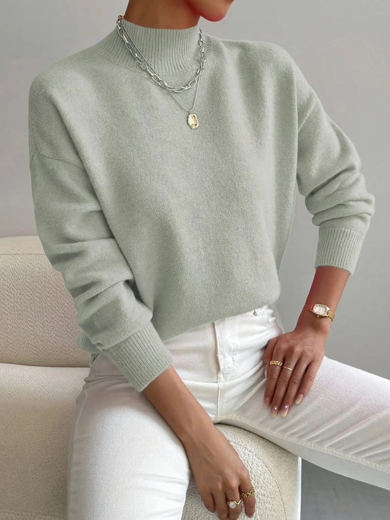 Strickpullover in Sage