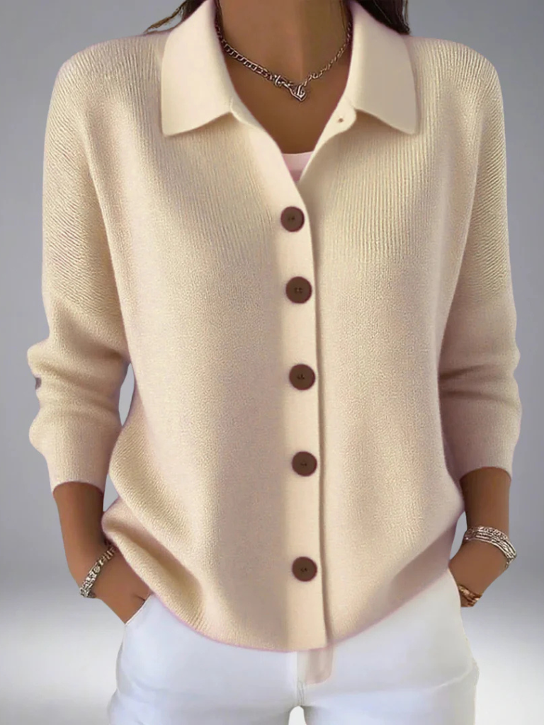 Strickjacke in Armeegrün - Ansicht 3