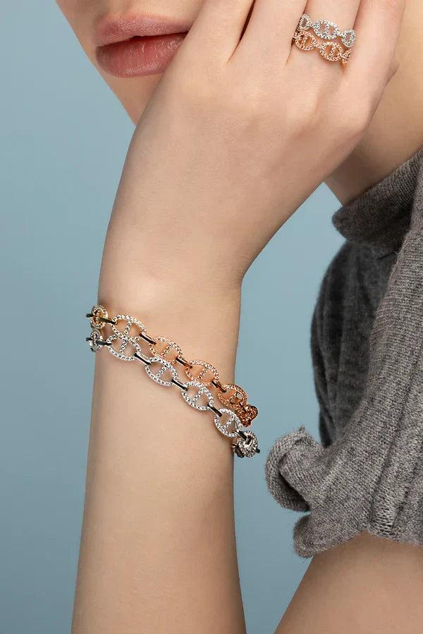 Bracelet Isla Marina | Or blanc