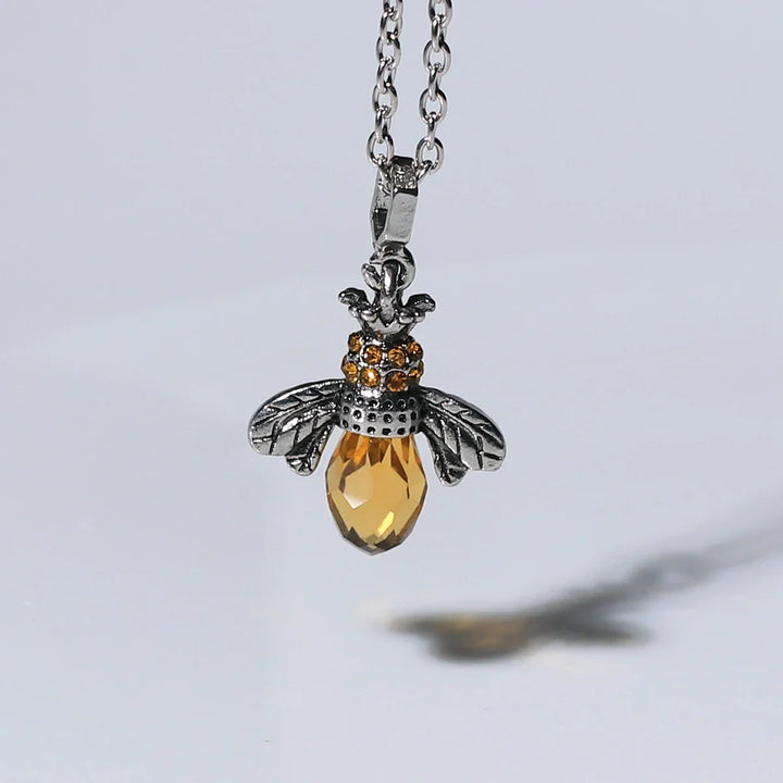 Vintage Biene Halskette & Ohrringe Set