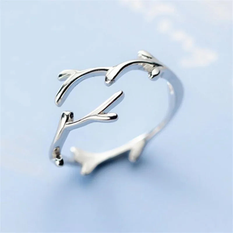 Sterlingsilber Ast Ring