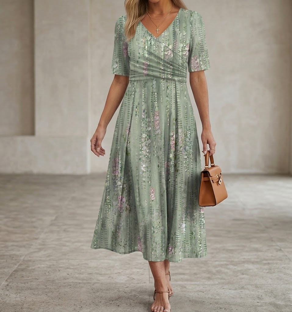 Midikleid in Grün für Damen - Ansicht 3
