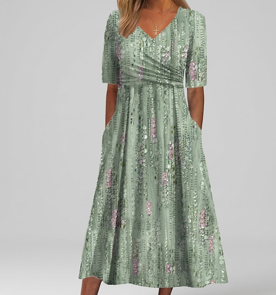 Midikleid in Grün für Damen - Ansicht 5