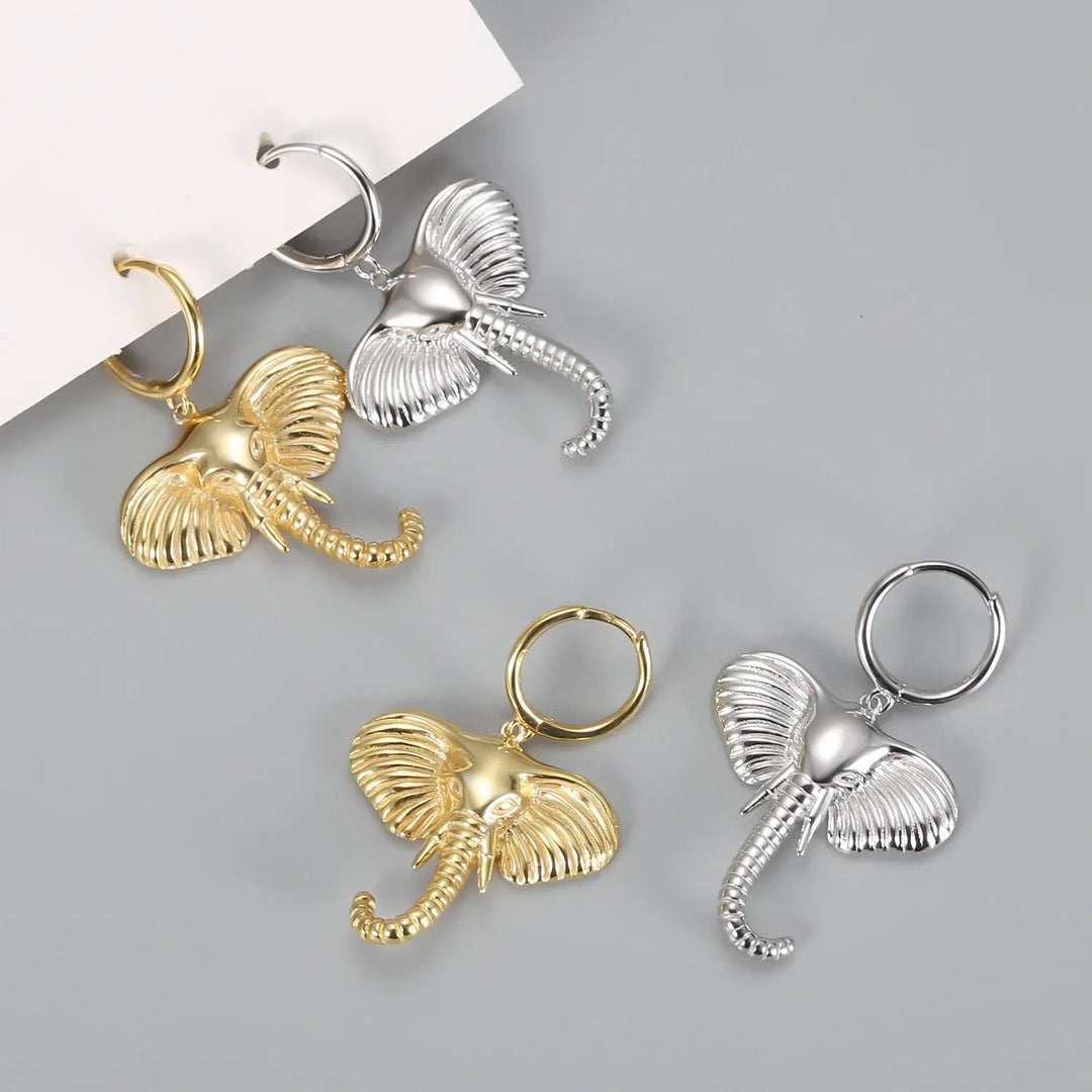 Elefant Anhänger Ohrringe