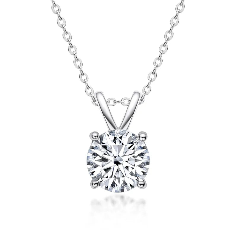 Exklusive Sterling Silberkette mit Moissanite