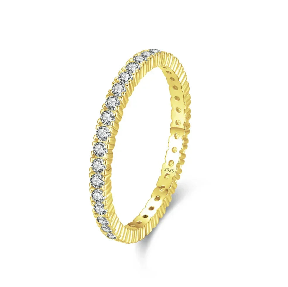 Minimalistischer Leuchtender Eternity Ring