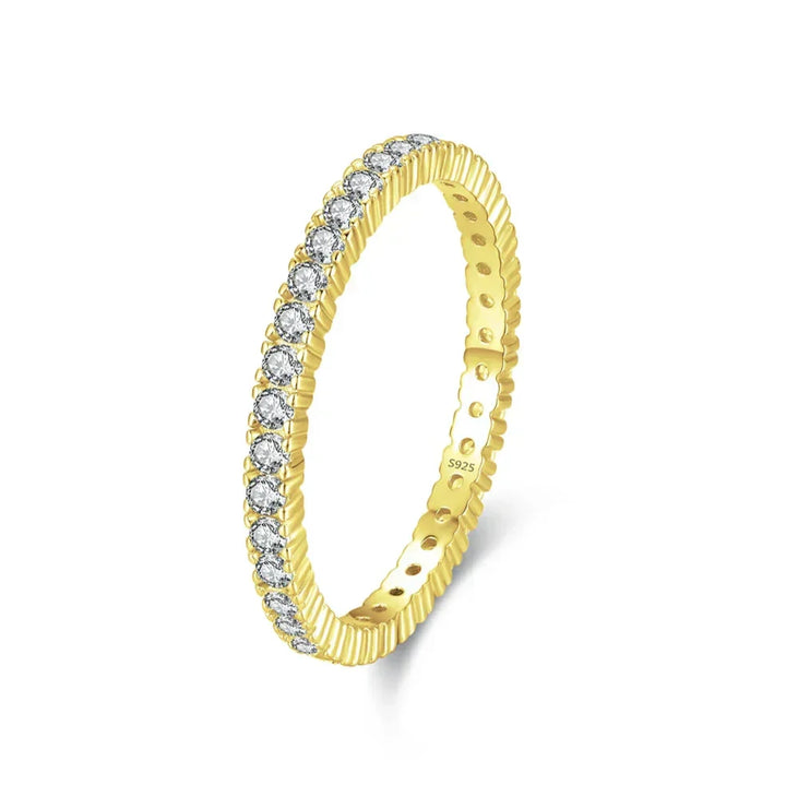 Minimalistischer Leuchtender Eternity Ring