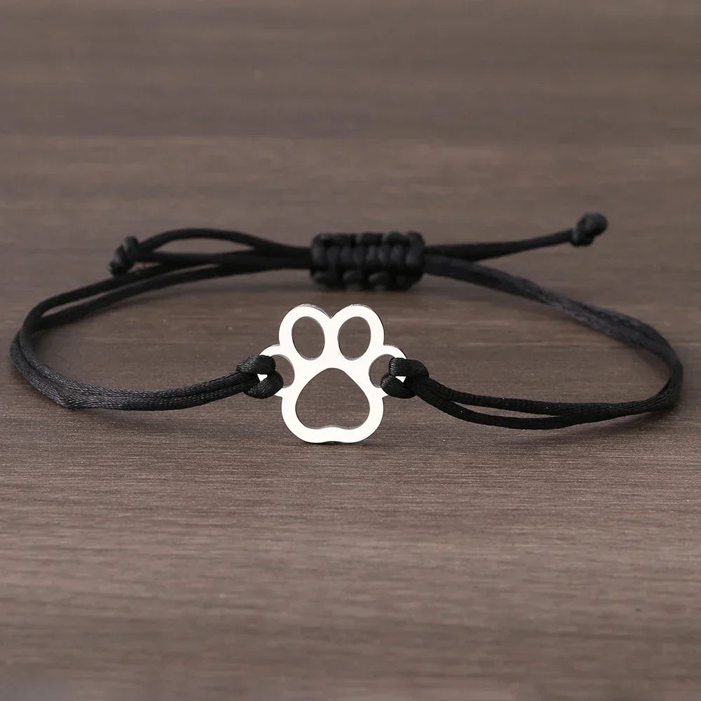 Pfotenabdruck Schnur Armband