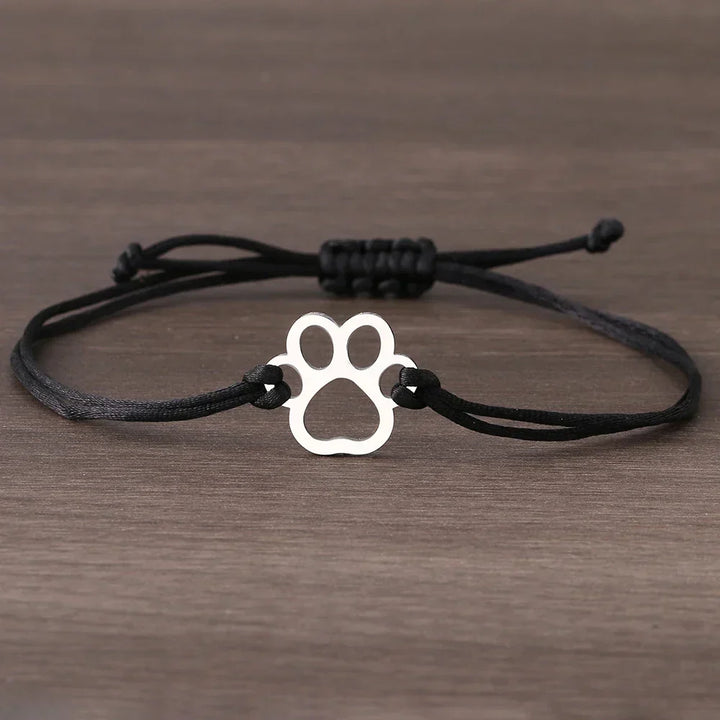 Pfotenabdruck Schnur Armband