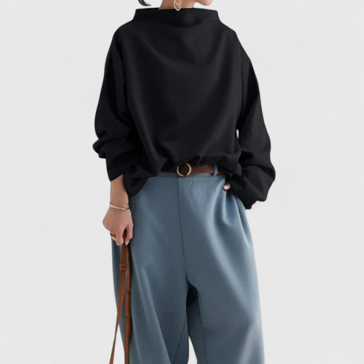 Top in Schwarz und Blau und Weiss - Ansicht 3
