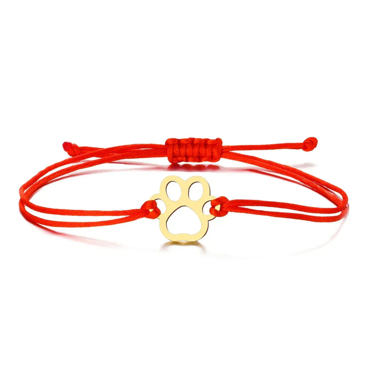 Pfotenabdruck Schnur Armband