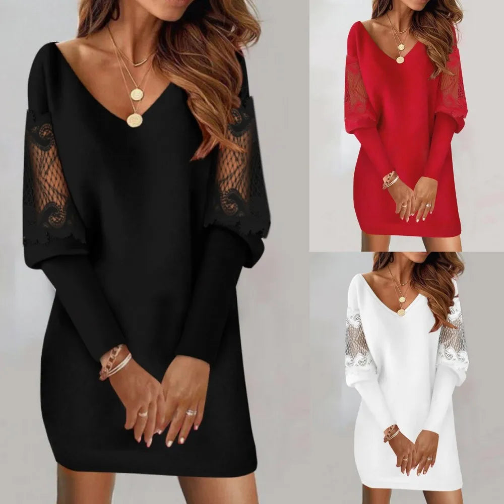 Kleid mit Spitzendetails - Ansicht 5