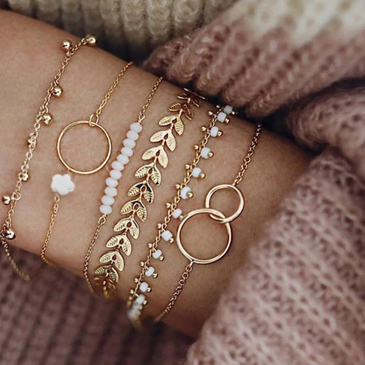 Boho-Armband-Set in Gold