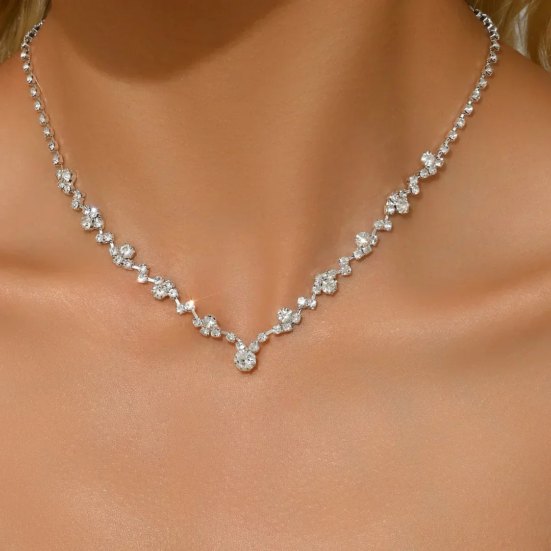 Elegantes Hochzeitscollier mit Diamanten