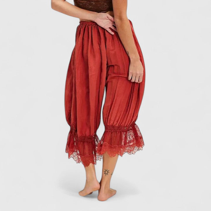 Stoffhose mit Patchwork - Ansicht 3