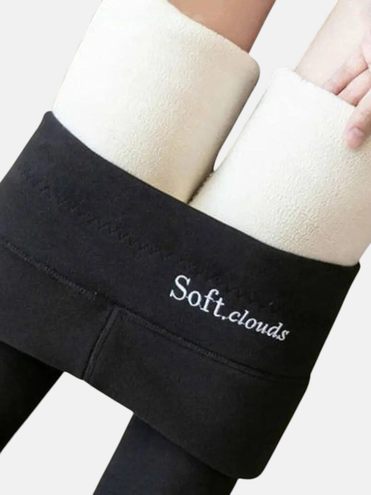 Stoffhose in Grau und Schwarz - Ansicht 3