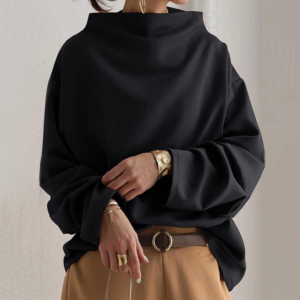 Top in Schwarz und Blau