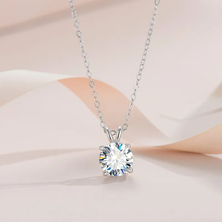 Exklusive Sterling Silberkette mit Moissanite