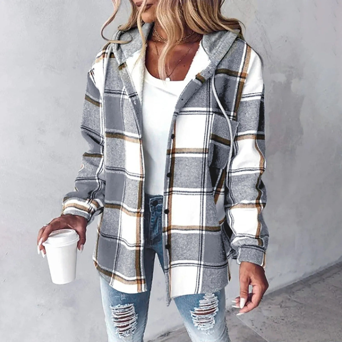 Jacke in Grün und Schwarz - Ansicht 6