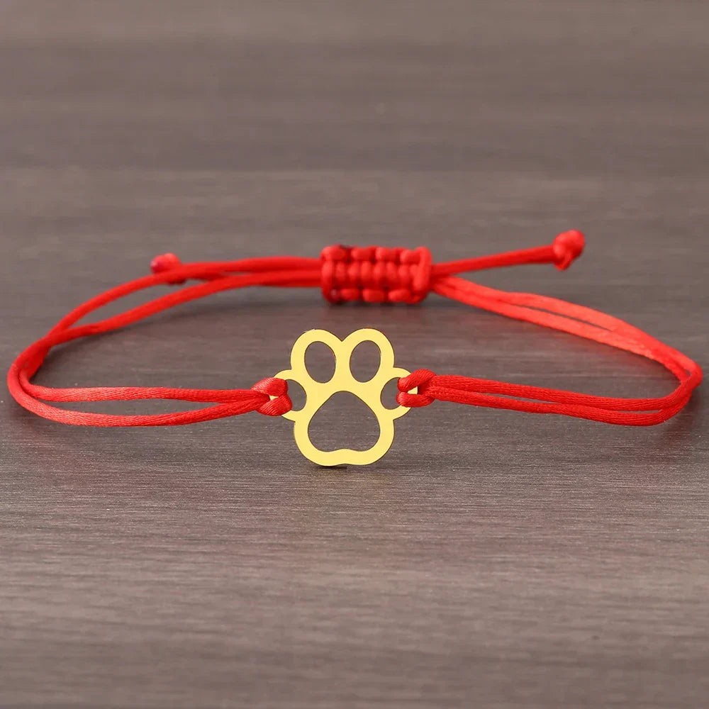 Pfotenabdruck Schnur Armband