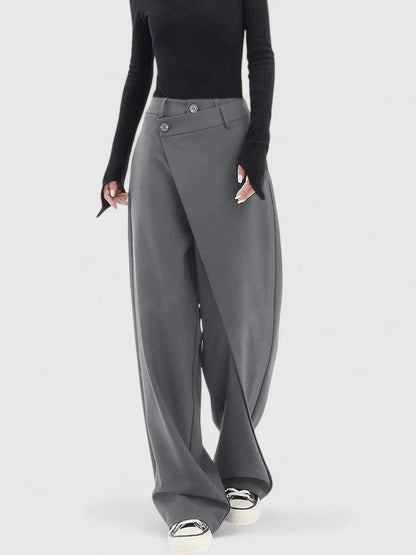Stoffhose in Schwarz und Kaffeebraun - Ansicht 4