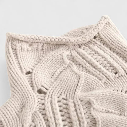 Strickpullover in Beige und Blau - Ansicht 4