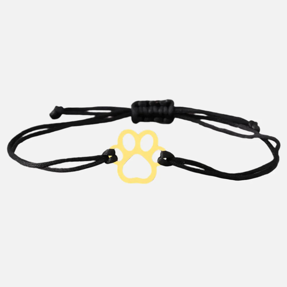 Pfotenabdruck Schnur Armband