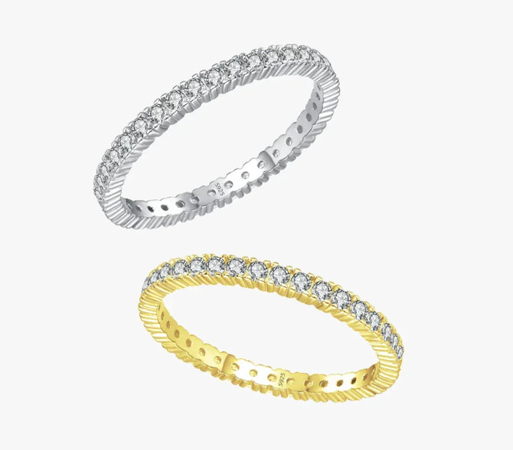 Minimalistischer Leuchtender Eternity Ring