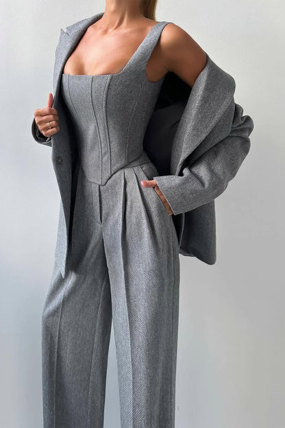Blazer in Grau und Rosa - Ansicht 5