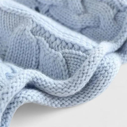 Strickpullover in Beige und Blau - Ansicht 3