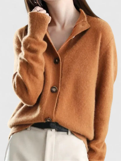 Strickjacke in Apricot - Ansicht 5
