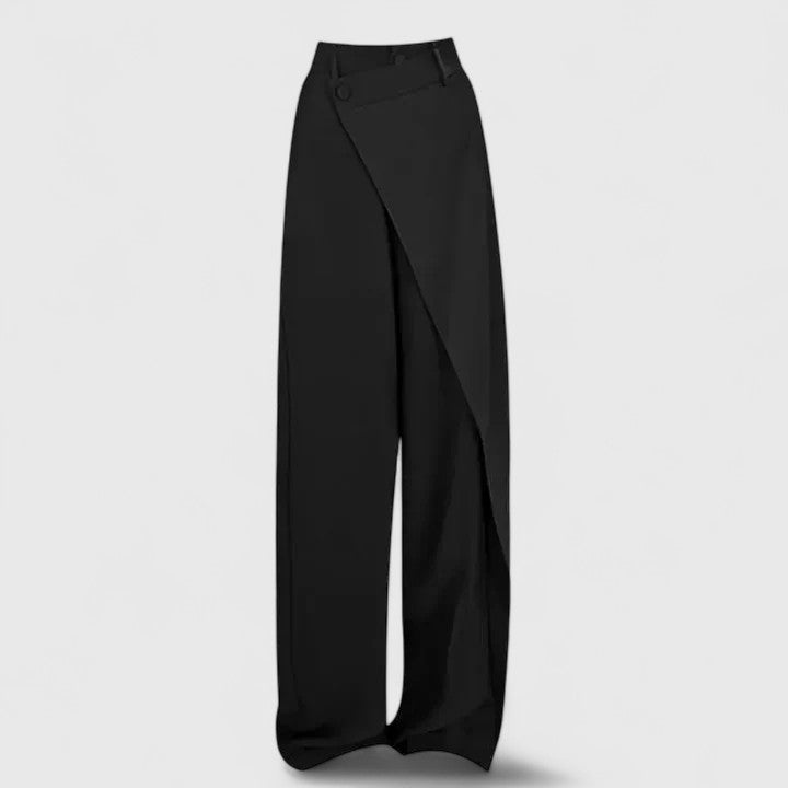 Stoffhose in Schwarz und Kaffeebraun - Ansicht 7