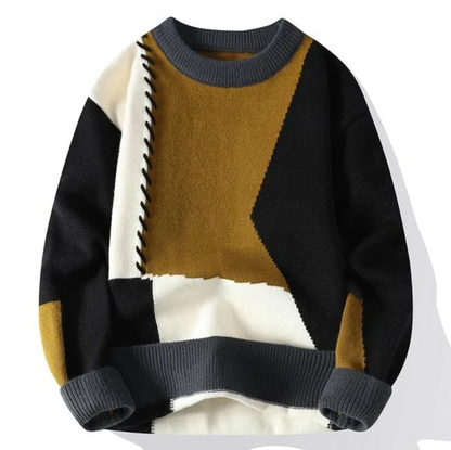 Strickpullover mit Patchwork - Ansicht 4