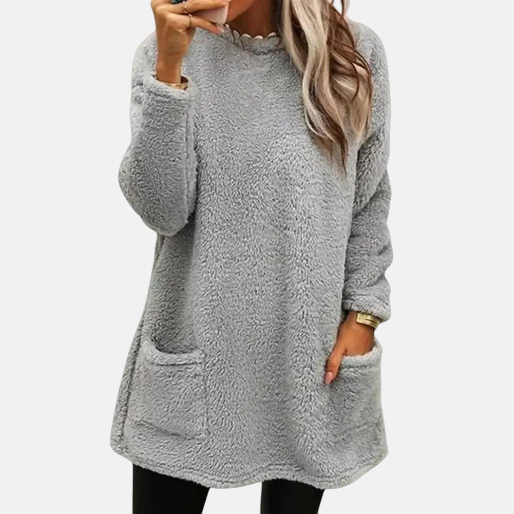 Strickpullover in langer Form - Ansicht 2