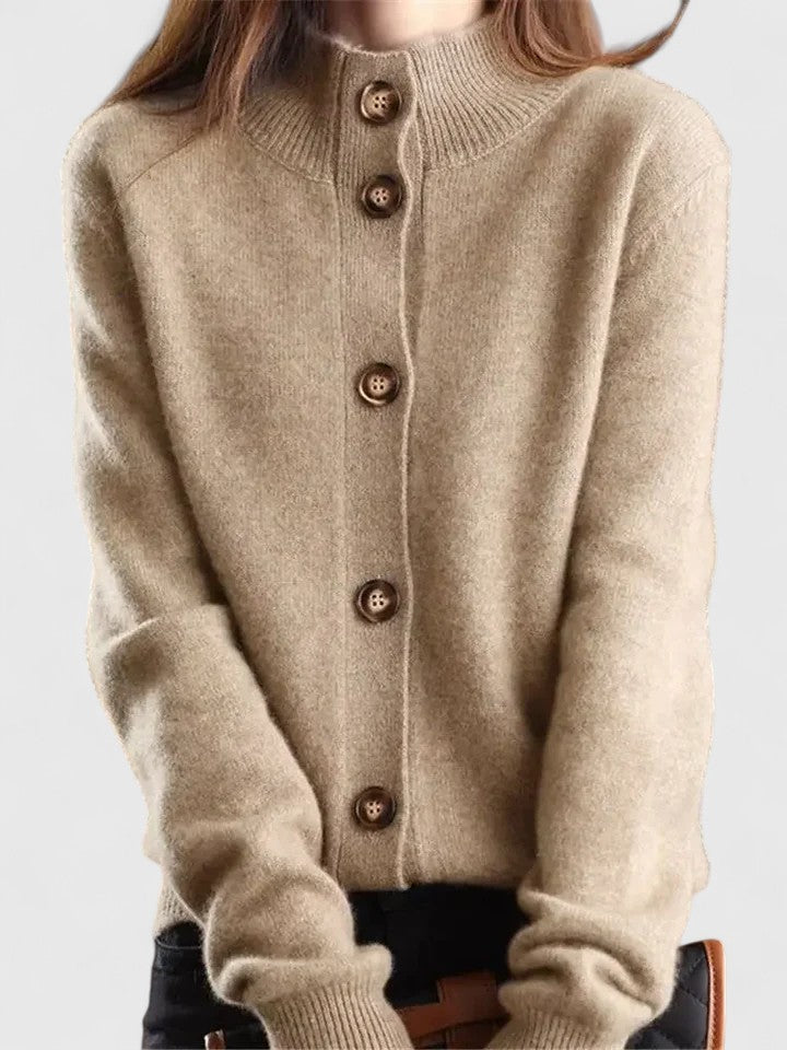 Strickjacke in Apricot - Ansicht 6