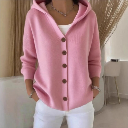 Strickjacke in Gelb und Rosa - Ansicht 2