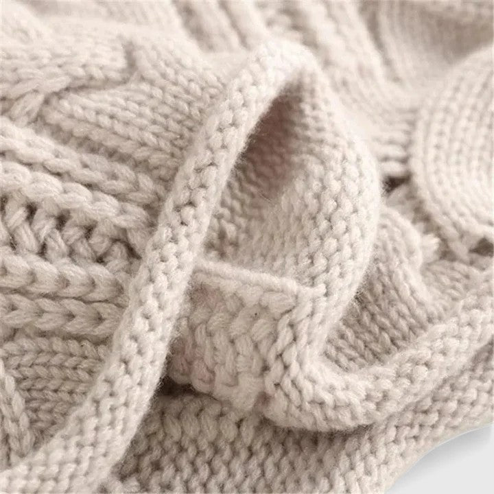 Strickpullover in Beige und Blau - Ansicht 5